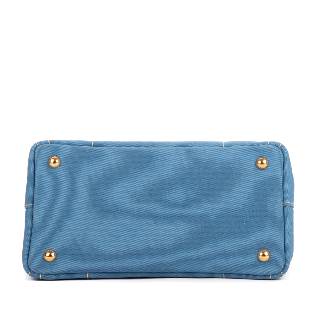 Prada Small Canapa Tote - Picture 6 of 7